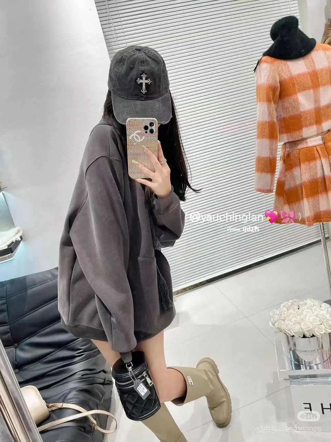 Crow heart distressed baseball cap